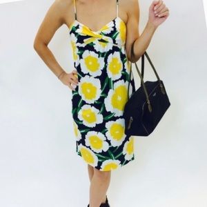 Diane Von Furstenberg abstract flower print dress.